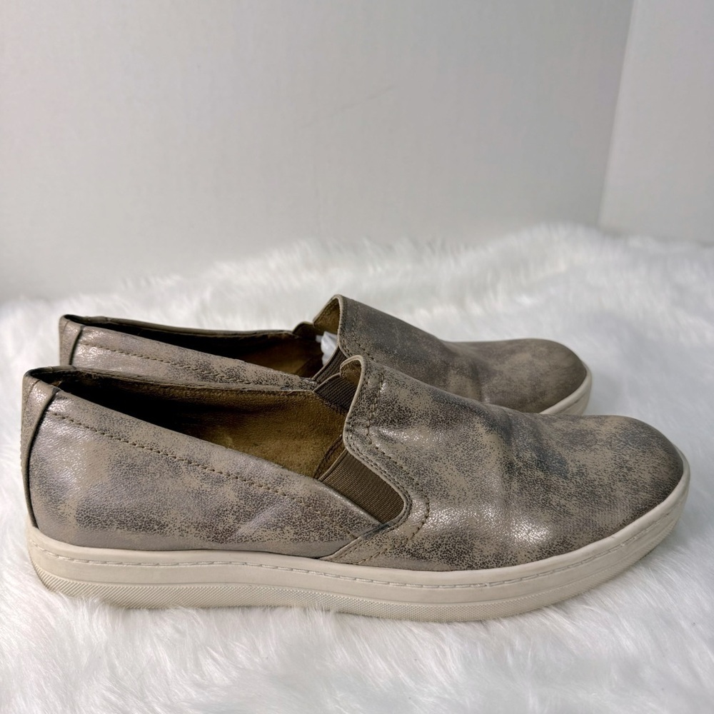 Sundance Women Metallic Suede Slip-on Sneakers